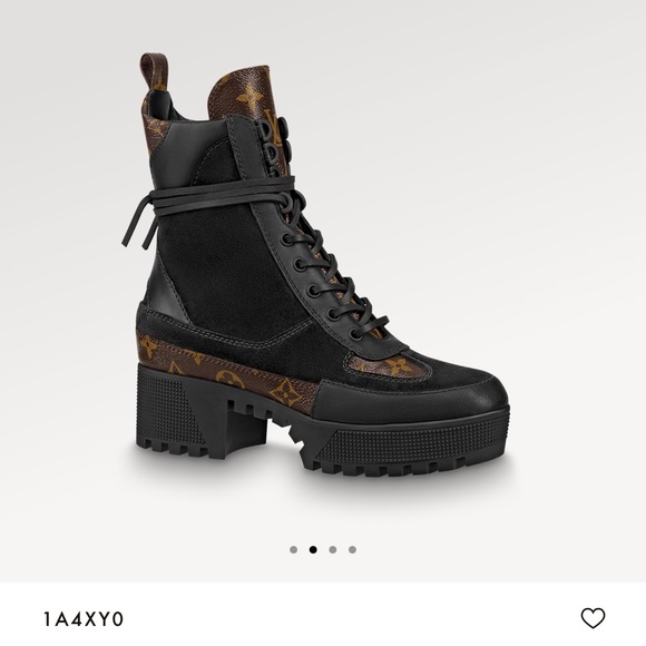 Louis Vuitton boots, size 6.5. Black and Brown - Picture 2 of 2